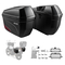 Πλαϊνή βαλίτσα μοτοσικλέτας VEVOR 46L (23L*2) Universal θήκη σέλας μοτοσικλέτας από ABS, αδιάβροχες αποσπώμενες αριστερές & δεξιές πλαϊνές βαλίτσες μοτοσικλέτας με κλειδαριά ασφαλείας για αποθήκευση αποσκευών - Σετ 2 τεμαχίων