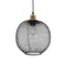 GLOBOSTAR® WIRE LE-201-0019 Μοντέρνο Κρεμαστό Φωτιστικό Οροφής με Ντουί 1 x E27 AC 220-240V IP20 - Μαύρο & Χρυσό - Μ25 x Π25 x Υ32cm