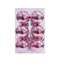 Σετ Χριστουγεννιάτικες μπάλες - 8cm - 6pcs - 326086 - Pink