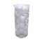 Σετ Χριστουγεννιάτικες μπάλες - 8cm - 24pcs - 326093 - White