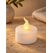 GLOBOSTAR® EVERFLAME 79550 Διακοσμητικό Κερί Ρεσώ LED 0.3W 15lm 120° DC 3V 1 x CR2032 Μπαταρία IP20 Θερμό Λευκό 2700K - Μ3.6 x Π3.6 x Υ3.9cm - 1 Χρόνο Εγγύηση