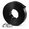 Σωλήνας εκκένωσης VEVOR 2" x 30,48 m PVC Lay Flat Σωλήνας αντλίας νερού αντίστροφης πλύσης, για φίλτρο άμμου πισίνας και αντλία φρεατίου, βαρέως τύπου, αποχέτευση μεταφοράς νερού, ανθεκτικός σε καιρικές συνθήκες και εκρήξεις, με σφιγκτήρες, μαύρος