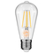 GloboStar® 99017 Λάμπα E27 ST64 Αχλάδι LED LONG FILAMENT 10W 1100 lm 320° AC 85-265V Edison Retro με Διάφανο Γυαλί Θερμό Λευκό 2700 K Dimmable