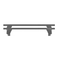 MENABO Ολοκληρωμένο Σετ Μπάρες Οροφής Αλουμινίου DELTA M 123 cm σε Μαύρο Χρώμα για Lexus IS (XE10) 4 doors 1998>2005 - 2 τεμ. (9830/MB+12500/MB)