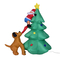 VenCore 8979-10004 - Santa Claus With Dog and Tree 1.8m - Χριστουγεννιάτικη Φιγούρα Φουσκωτή Αγιου Βασίλη με Σκύλο και Δεντρο Εξωτερικού Χώρου 1.8m Ύψος - Αυτόματο Φούσκωμα - Φωτιζόμενη