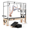 VEVOR Pilates Reformer με τραπέζι Cadillac Trapeze, μηχάνημα Pilates 2,4 m, για οικιακή χρήση και προπόνηση σε γυμναστήριο, 120 κιλά, από καουτσούκ, με πύργο, σανίδα άλματος, ελατήρια, κουτί καθίσματος, για προχωρημένους αρχάριους χρήστες